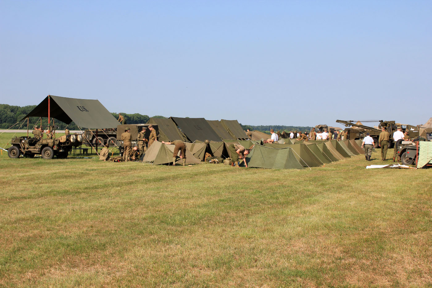 Stanový tábor US army