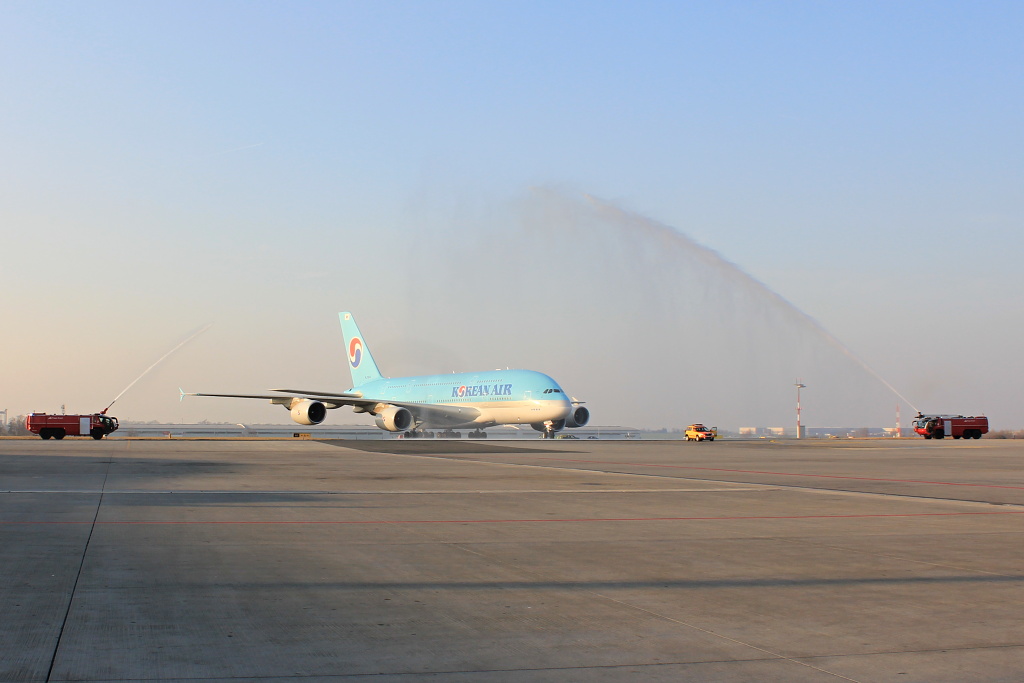 A380 Korean Air - slavnostní brána